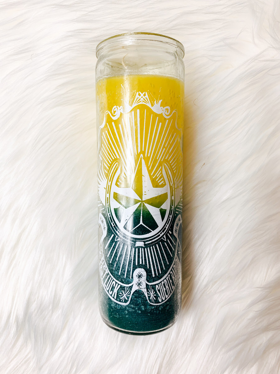 Fast Luck fixed candle from The BEEloved Botanica
